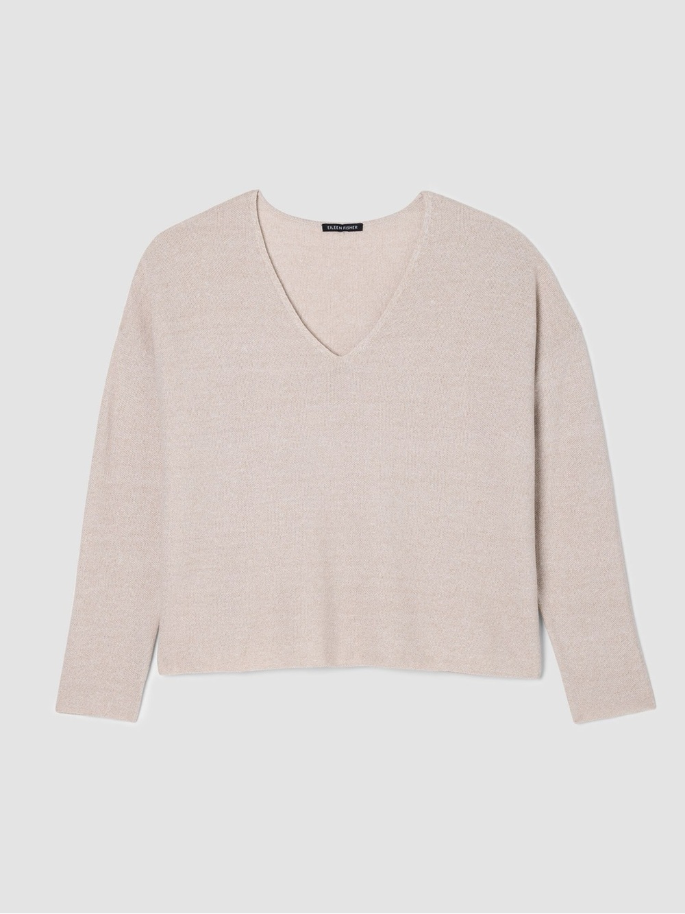 Organic Linen Cotton V-Neck Top - Picture 4 of 7